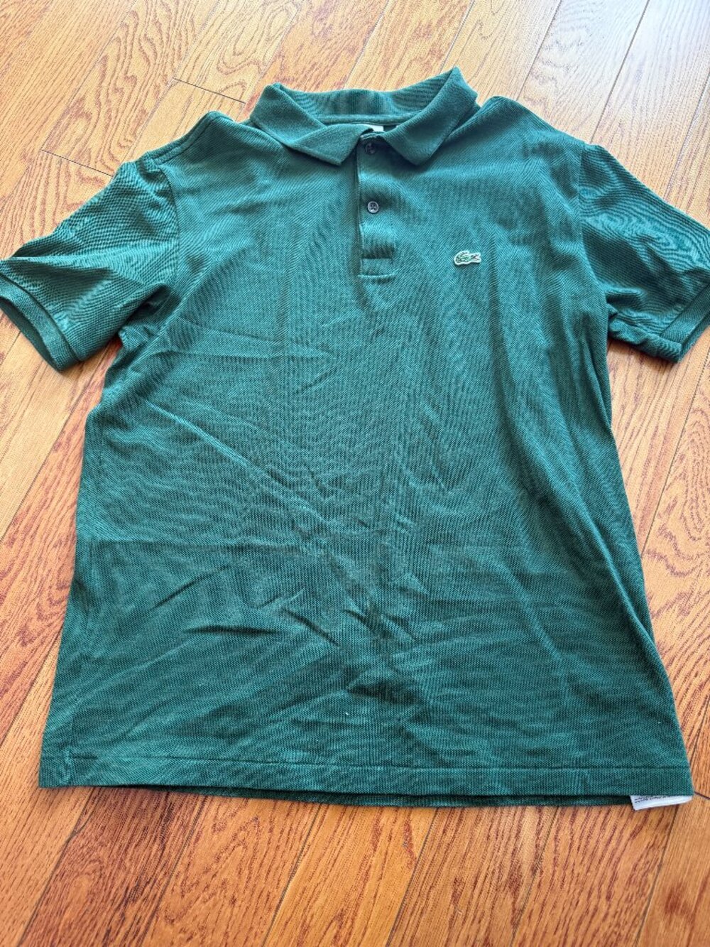 Boys Lacoste Polo Shirt Green - XL 16